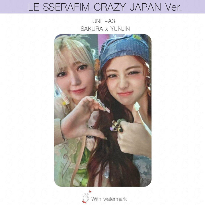 LE SSERAFIM CRAZY JAPAN ver. ALBUM POB LUCKY DRAW PHOTOCARD WEVERSE UMS HMV UNIT