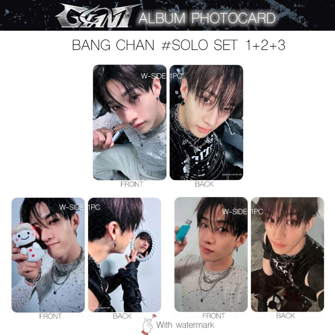 BANG CHAN STRAY KIDS GIANT JAPAN ALBUM PHOTOCARD POB LUCKY DRAW SOLO SONY