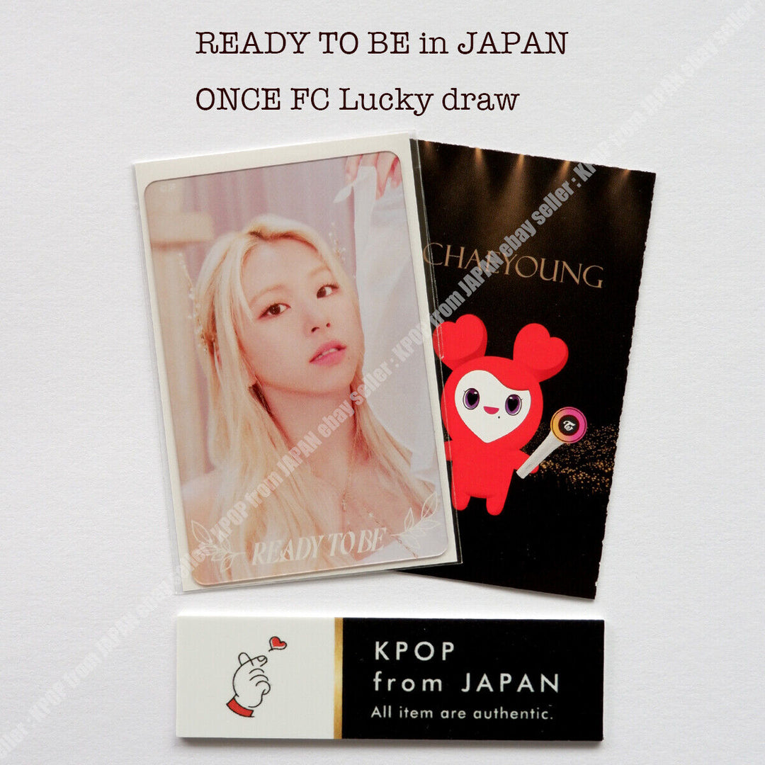 TWICE WORLD TOUR ' READY TO BE ' in JAPAN ONCE FC Lucky draw official photocard