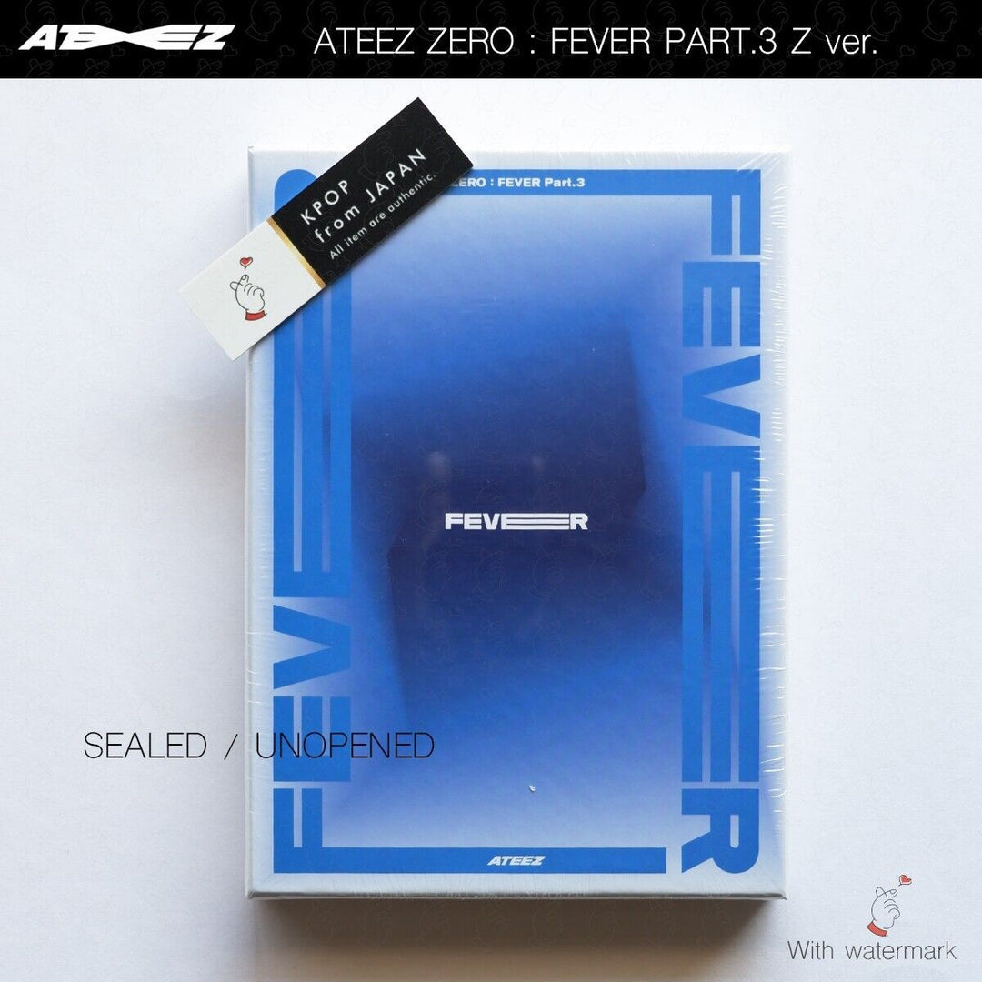 SEALED ATEEZ Zero Fever Part.3 A ver. Z ver. DIARY ver. 3Types Full Set