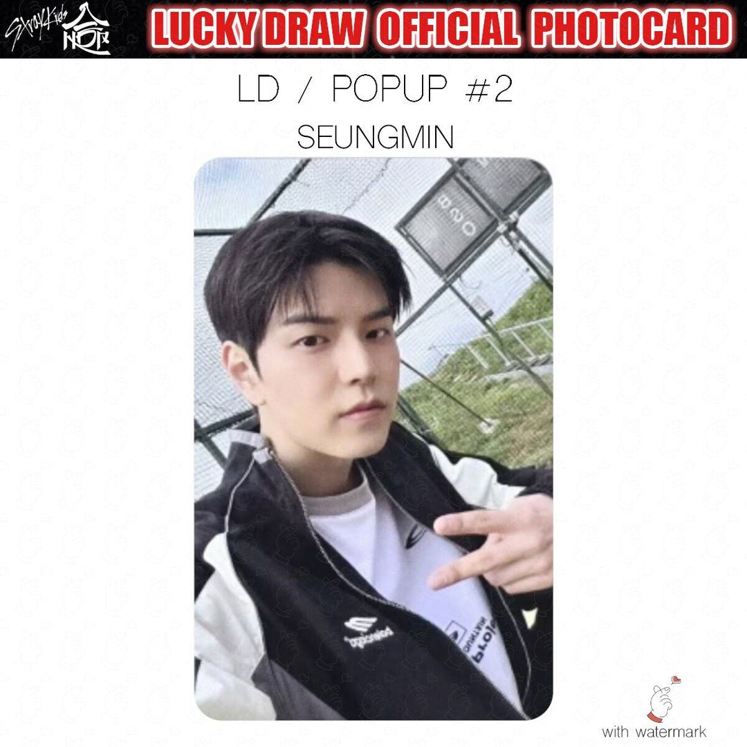 PRE STRAY KIDS HOP LUCKY DRAW SOUNDWAVE POP-UP OFFICIAL PHOTOCARD POLAROID POPUP