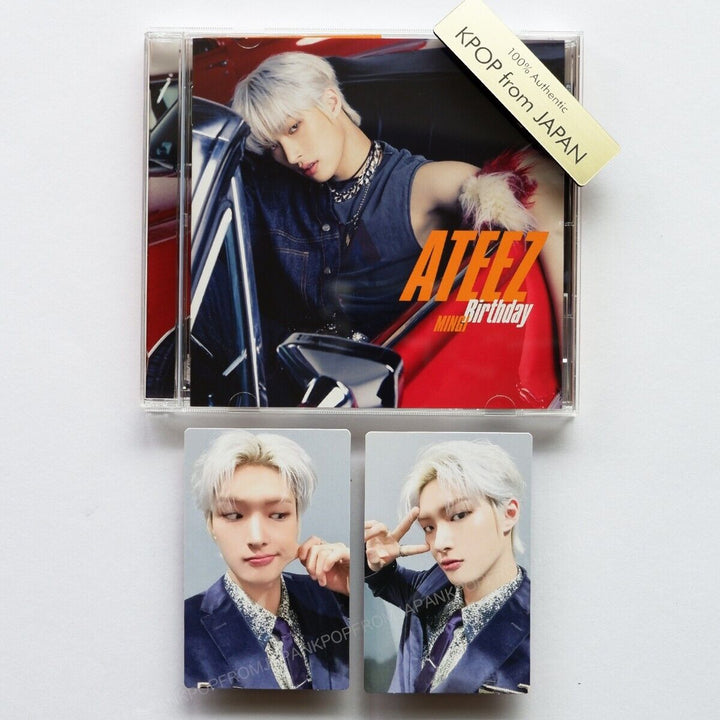 MINGI ATEEZ Birthday JAPAN SOLO SET OPENED CD+2PHOTOCARD