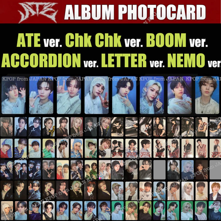 STRAY KIDS ATE OFFICIAL ALBUM PHOTOCARD Chk Boom Accordion NEMO Letter POB