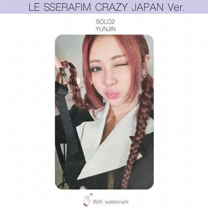 LE SSERAFIM CRAZY JAPAN ver. ALBUM POB LUCKY DRAW PHOTOCARD WEVERSE UMS HMV UNIT