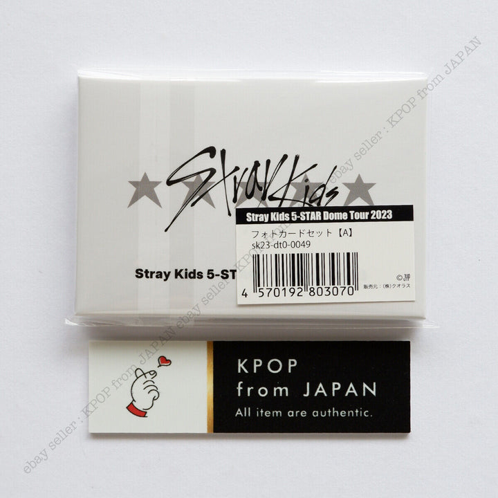 Stray Kids 5 estrellas Dome Tour 2023 JAPÓN Juego de tarjetas fotográficas oficiales A + B MD 