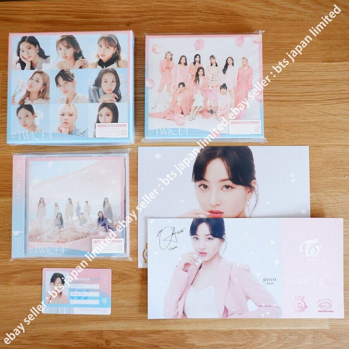 TWICE Jihyo TWICE4 CD oficial Photocard Tarjeta postal PC Tower records Limited 