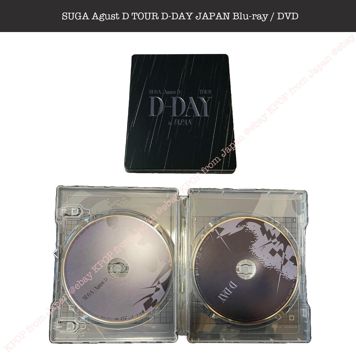 USED SUGA Agust D TOUR D-DAY JAPAN Official Blu-ray or DVD ONLY