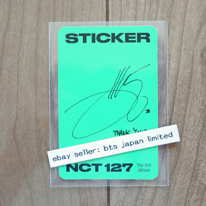 NCT 127 JAEHYUN Sticker Official Photocard Photo card PC NCT127