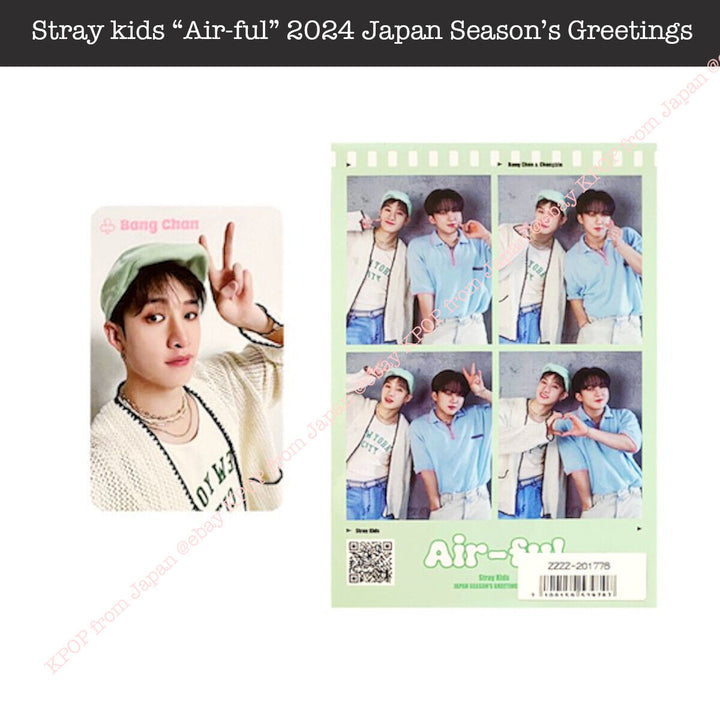 Stray Kids Air-ful JYP POB Photocard 4-cut 2024 JAPAN SEASON’S GREETINGS SEASONS