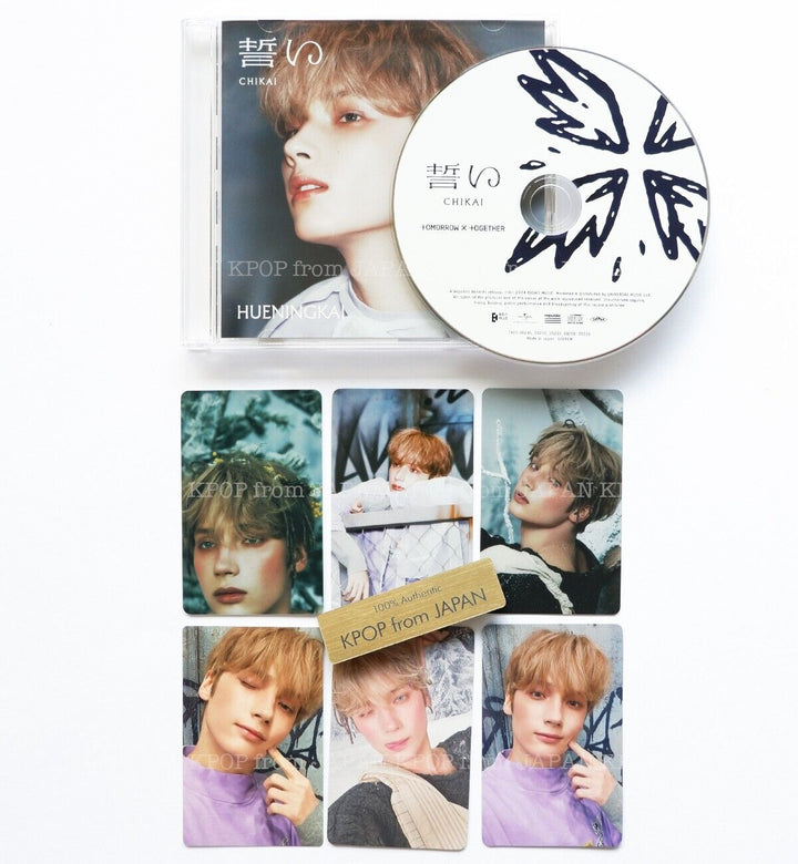 HUENINGKAI TXT JAPAN CHIKAI SOLO CD + Photocard set / POB Lucky draw Weverse UMS