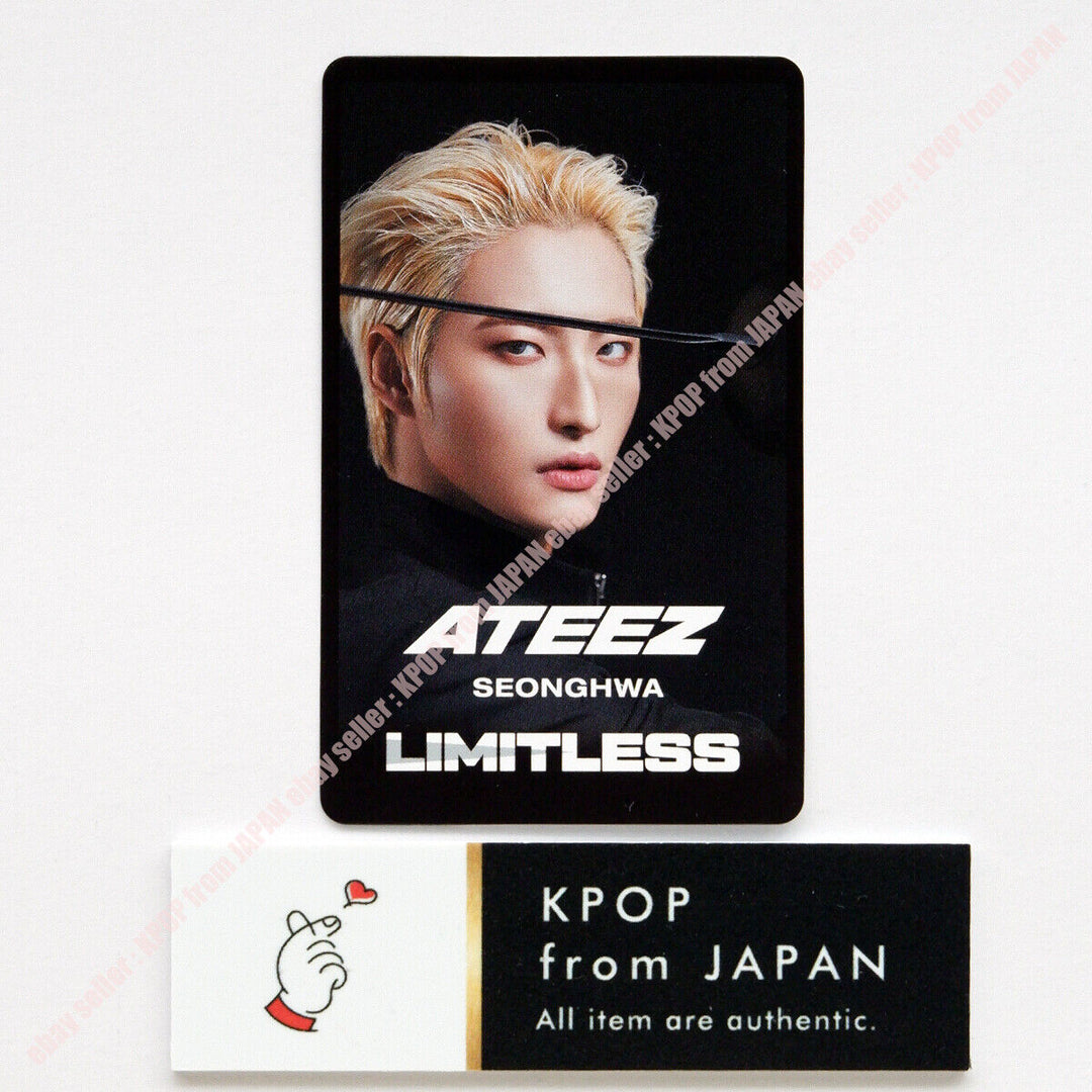 SEONGHWA ATEEZ Limitless Official Photocard ATINY Tower records HMV Lucky draw