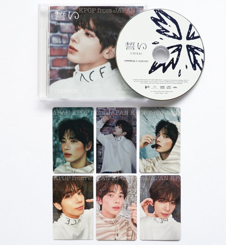 TAEHYUN TXT JAPAN CHIKAI SOLO CD + Photocard set / POB Lucky draw Weverse UMS