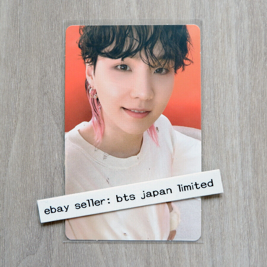 BTS SUGA Butter Official Photo card Cream Peaches Fan club Selfie PC