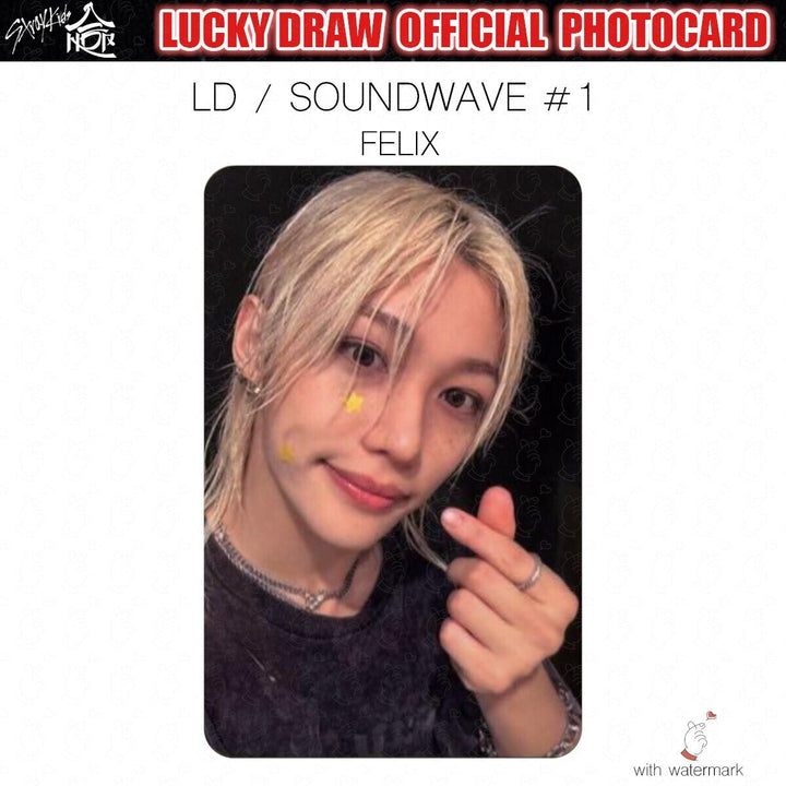 PRE STRAY KIDS HOP LUCKY DRAW SOUNDWAVE POP-UP OFFICIAL PHOTOCARD POLAROID POPUP