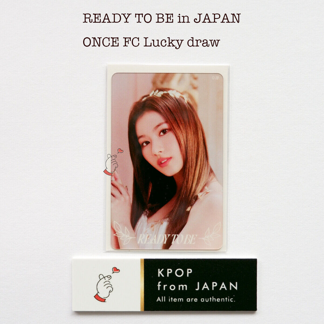 TWICE WORLD TOUR ' READY TO BE ' in JAPAN ONCE FC Lucky draw official photocard