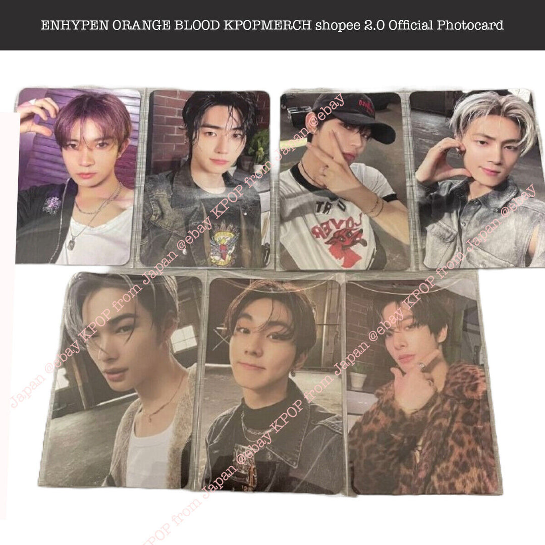 ENHYPEN ORANGE BLOOD Kpopmerch Shopee 2nd Video Call Official Photocard 2.0