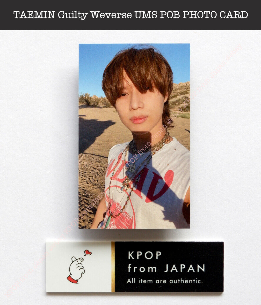 TAEMIN Guilty Weverse / UMS Japan limited Official POB Photocard Universal Music