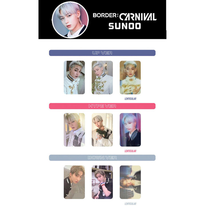 ENHYPEN SUNOO Official Photo card Border : Carnival Photocard PC