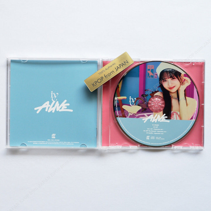 IVE JAPAN ALIVE SOLO JACKT CASE + PICTURE LABEL CD SET OPENED