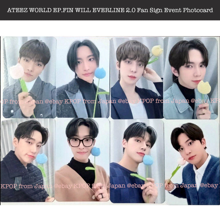 ATEEZ WORLD EP.FIN WILL Everline 2.0 Fan Sign Event Benefit Official Photocard