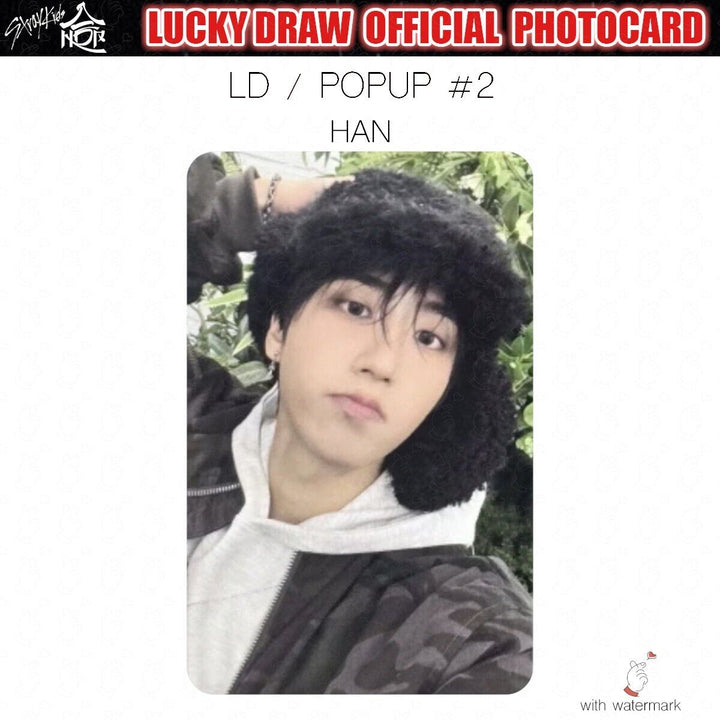 PRE STRAY KIDS HOP LUCKY DRAW SOUNDWAVE POP-UP OFFICIAL PHOTOCARD POLAROID POPUP