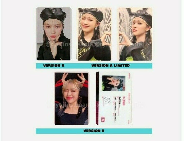 ITZY Ryujin IT'z Tarjeta fotográfica oficial Tarjeta fotográfica AB 1st Limited Japan PC 