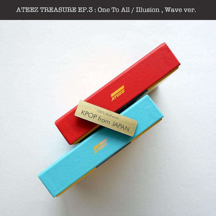 ATEEZ TREASURE EP.3 : One To All / Illusion , Wave ver. Album NOT with PC