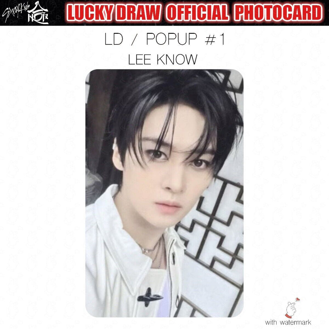 PRE STRAY KIDS HOP LUCKY DRAW SOUNDWAVE POP-UP OFFICIAL PHOTOCARD POLAROID POPUP