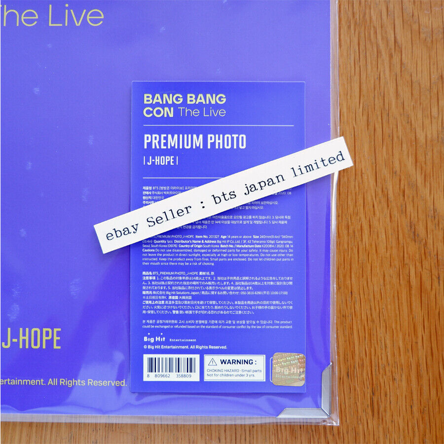 BTS Bang Bang Con OFFICIAL PREMIUM PHOTO V JIMIN JUNG KOOK SUGA JIN J-HOPE RM