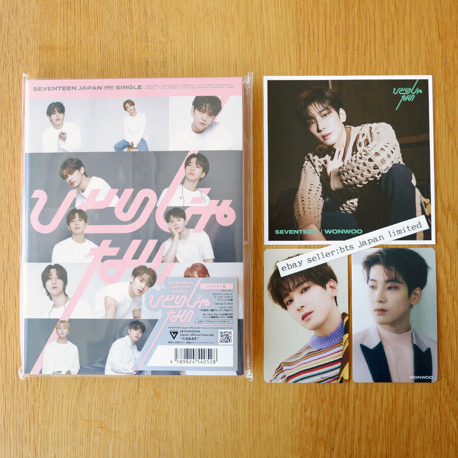 Seventeen Wonwoo HITORIJANAI CARAT ver. + HMV Official 3 Cards