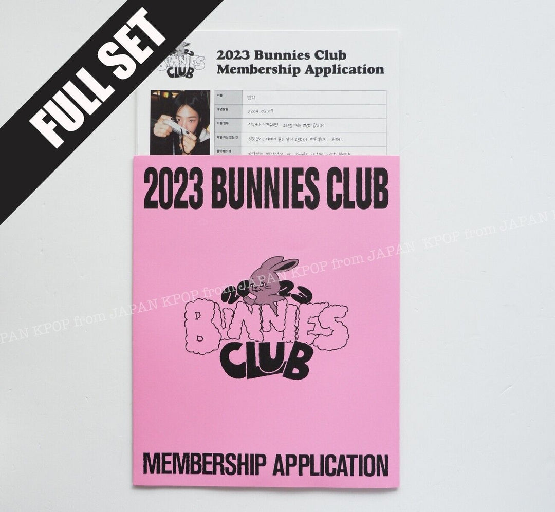 FULL SET NewJeans BUNNIES CLUB Fan Club Membership Kit Photocard PhotoBook Tokki