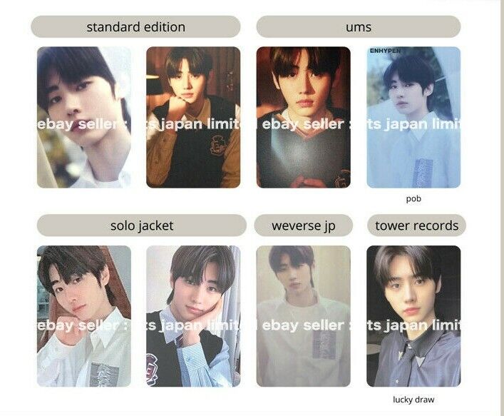 ENHYPEN SUNGHOON BORDER : Hakanai Official Photo card Solo Universal weverse PC