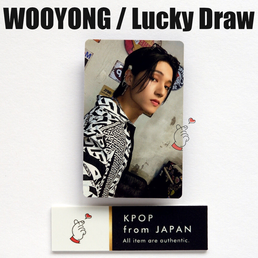 WOOYONG ATEEZ THE WORLD EP.2:OUTLAW POB Tarjeta fotográfica del sorteo Rakuten UMS Japón 