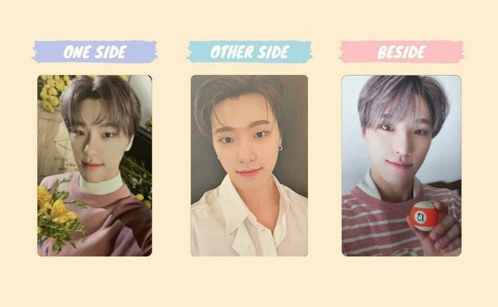 Tarjeta fotográfica oficial de Seventeen Dino Your Choice Un lado Otro lado Al lado de la PC 