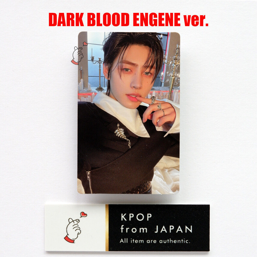 ENHYPEN DARK BLOOD ENGENE ver Tarjeta fotográfica oficial JUNGWON SUNGHOON HEESEUNG SUNOO 