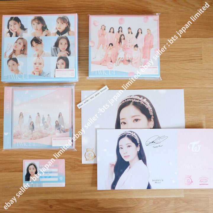 TWICE Dahyun TWICE4 CD oficial Photocard Tarjeta postal PC Tower records Limited 