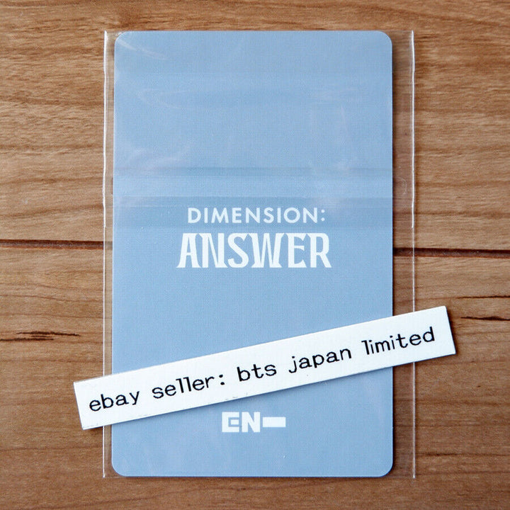 ENHYPEN Sunoo Repackage DIMENSION : ANSWER NO YET Official Photo card weverse