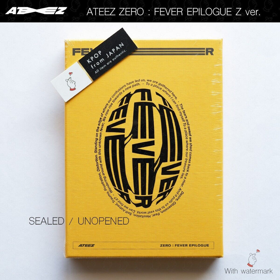 SEALED ATEEZ Zero Fever Epilogue A ver. Z ver. DIARY ver. 3Types Full Set