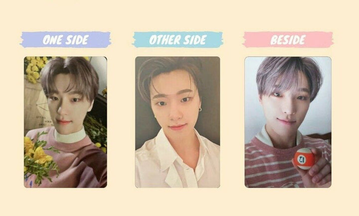 Tarjeta fotográfica oficial de Seventeen Dino Your Choice Un lado Otro lado Al lado de la PC 