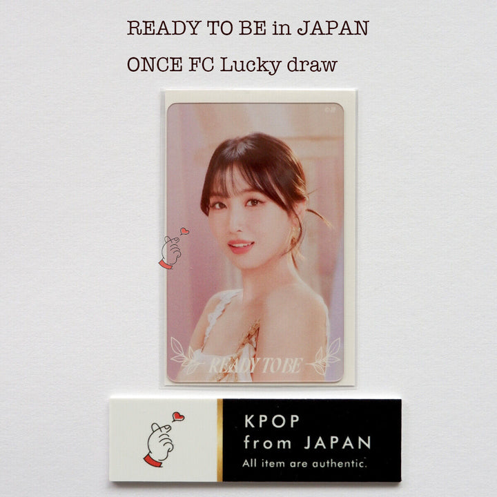 TWICE WORLD TOUR 'READY TO BE' en JAPÓN ONCE FC Tarjeta fotográfica oficial del sorteo 