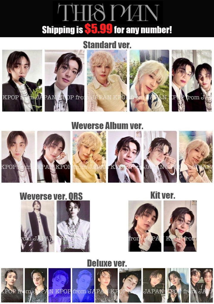 JEONGHAN X WONWOO THIS MAN Standard KIT Weverse Deluxe Enclosed Photocard JxW