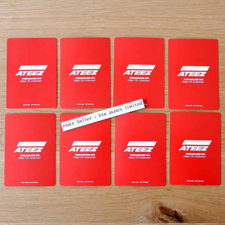 ATEEZ OFFICIAL TREASURE EP.Map To Answer Type-Z CD + Photocard Set Photo card