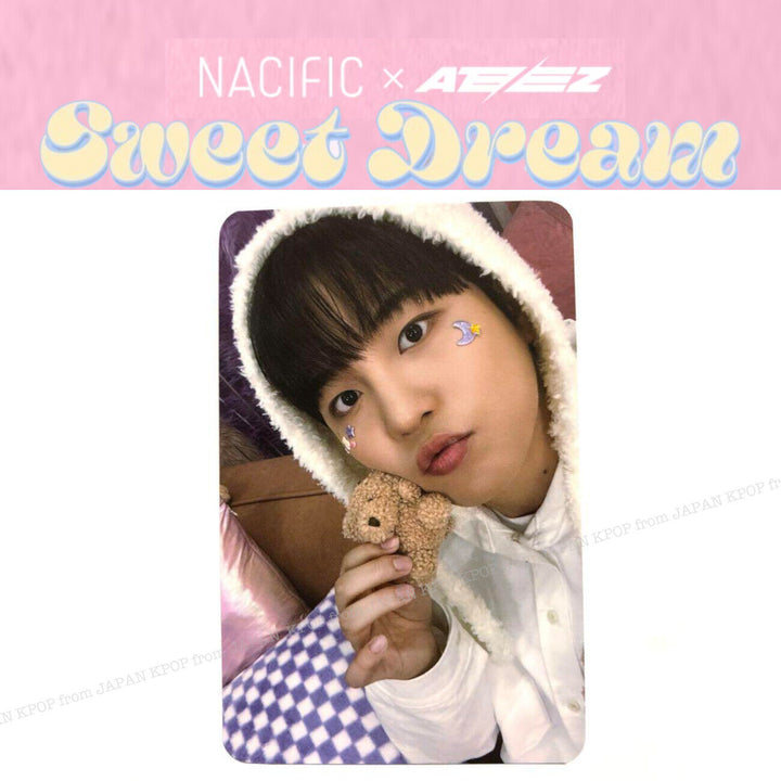 ATEEZ x NACIFIC 7TH SWEET DREAM OFFICIAL PHOTOCARD SEONGHWA MINGI HONGJOONG SAN