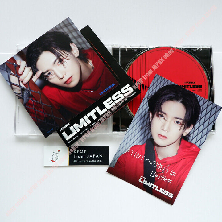 ATEEZ Limitless Chaqueta cambiadora oficial + CD estándar + Tarjeta postal 