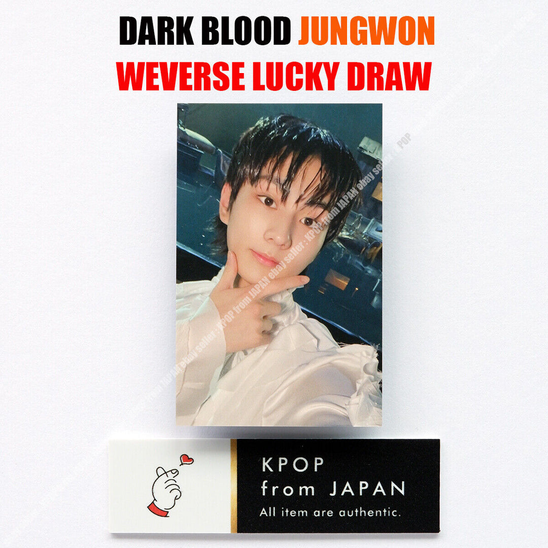 ENHYPEN DARK BLOOD Weverse UMS Japón limitado Sorteo de la suerte Tarjeta fotográfica oficial POB 