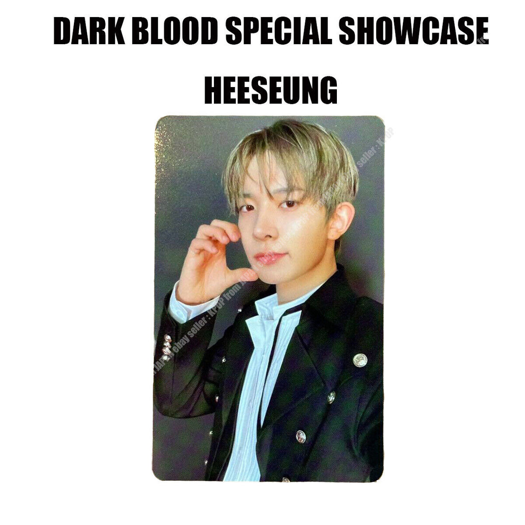 ENHYPEN DARKBLOOD SHOWCASE Tarjeta fotográfica oficial JUNGWON SUNGHOON HEESEUNG SUNOO 