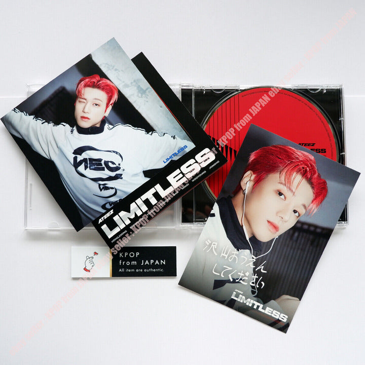 ATEEZ Limitless Chaqueta cambiadora oficial + CD estándar + Tarjeta postal 