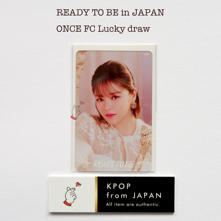 TWICE WORLD TOUR 'READY TO BE' en JAPÓN ONCE FC Tarjeta fotográfica oficial del sorteo 