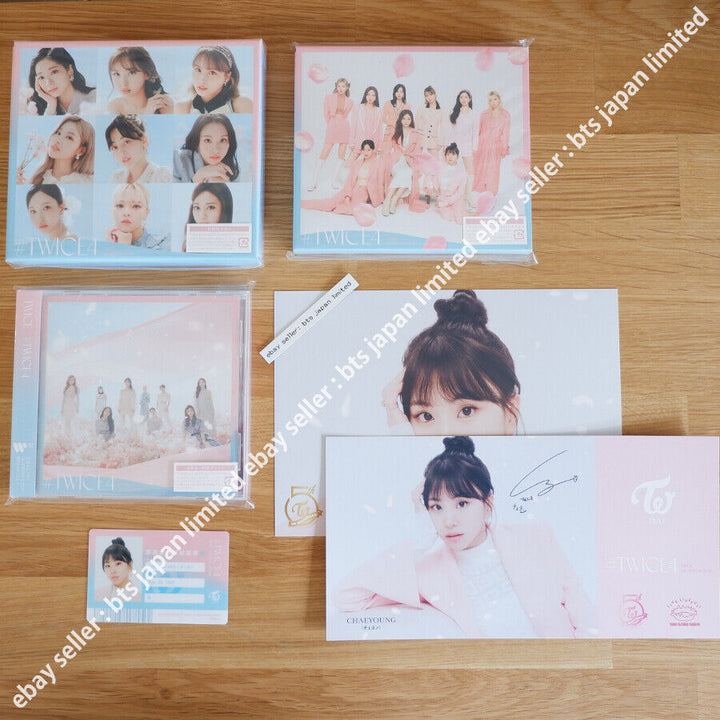 TWICE Chaeyoung TWICE4 CD oficial Photocard Tarjeta postal PC Tower records Limited 