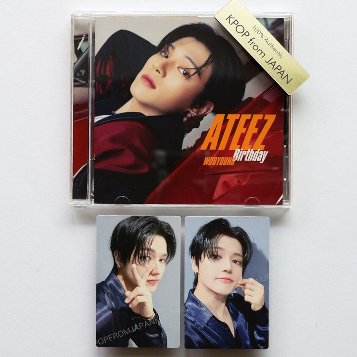 WOOYOUNG ATEEZ Birthday JAPAN SOLO SET OPENED CD+2PHOTOCARD